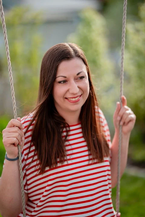 Kateřina na houpačce